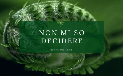 Non mi so decidere