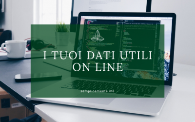 I tuoi dati utili on line