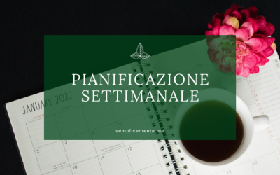 Pianificazione settimanale
