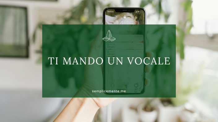 Ti mando un vocale